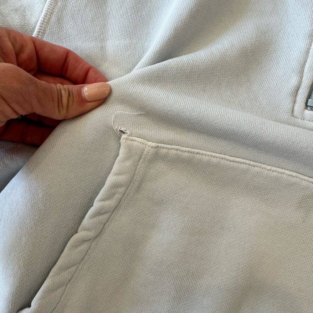 Skims Organic
Cotton Half Zip Pullover in opal M - Picture 6 of 8